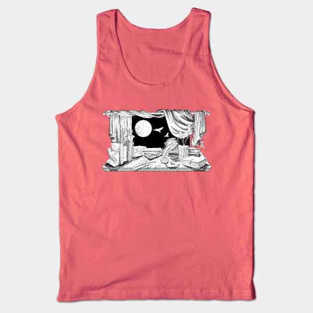 The Raven and the Writing Desk Tank Top by SuspendedDreams